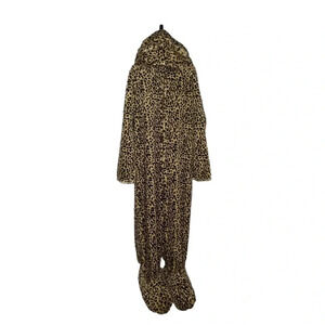 Princess Paradise girls cheetah zip up sleeper hooded Halloween costume sz XL